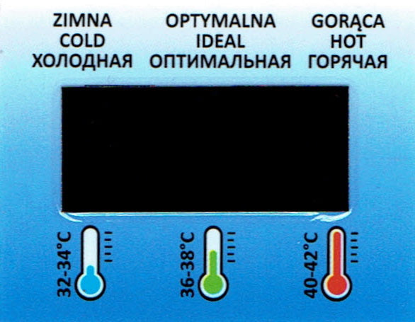 TEGA Glued Bathtub THERMOMETER for BATHTUB
