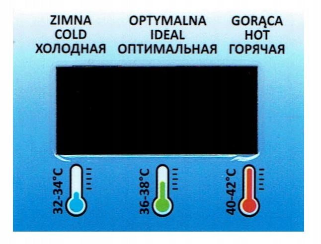 TEGA Glued THERMOMETER for BATHTUB