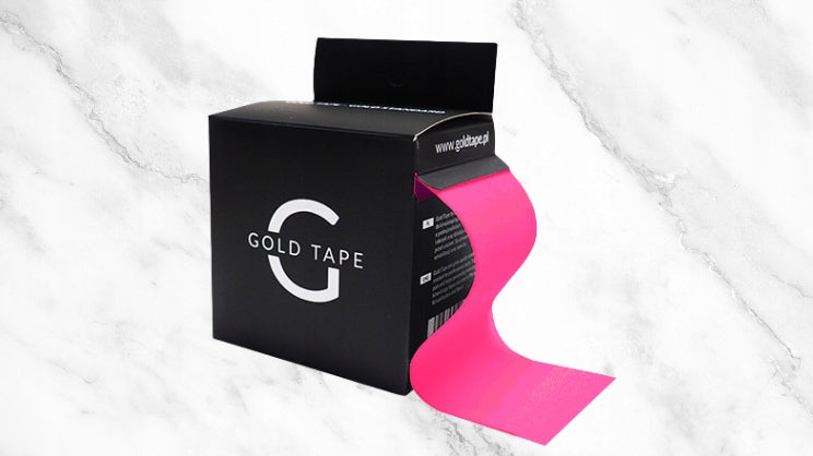 KINEZIOTAPINGO JUOSTA GOLD TAPE 5CMX5M ROŽINIS