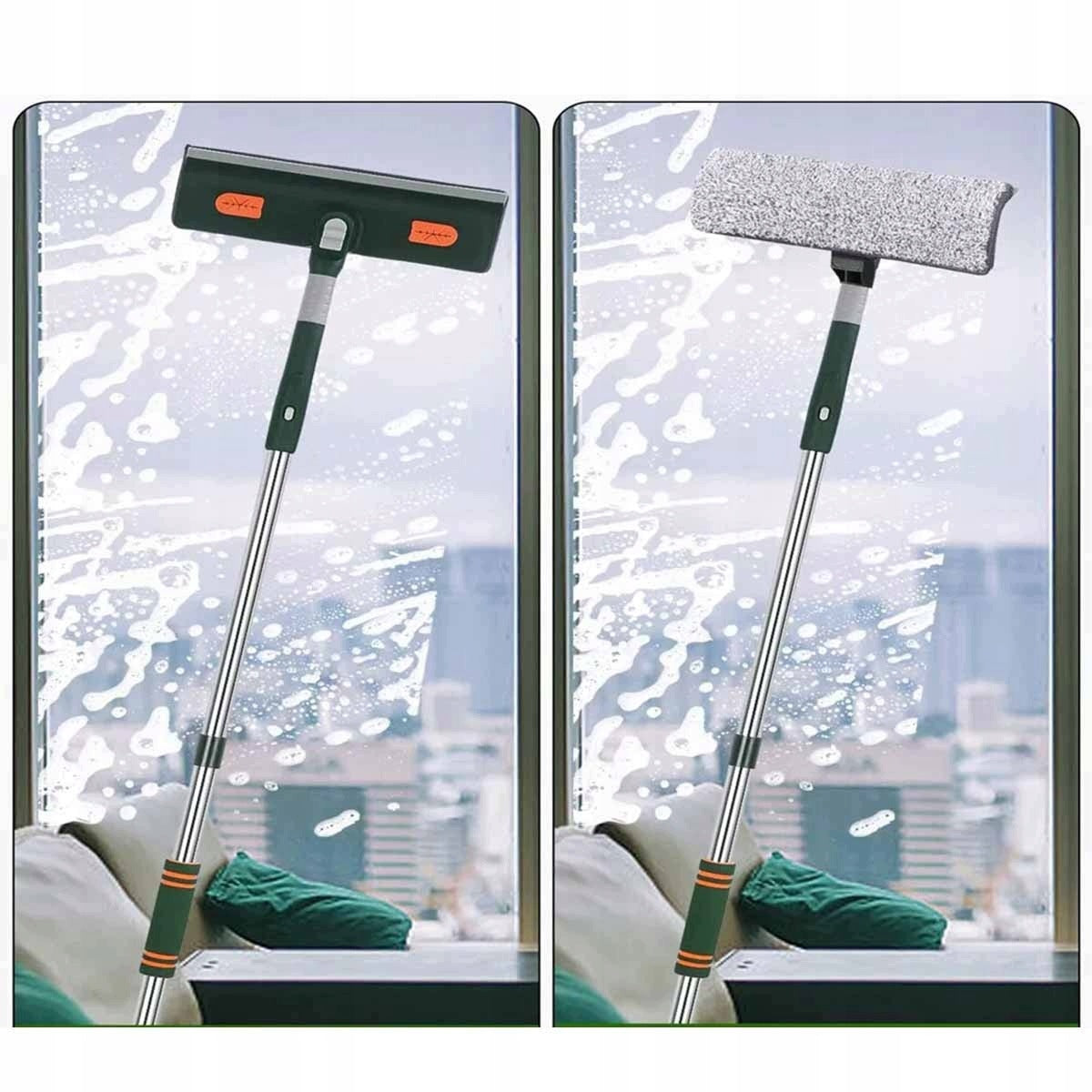 TELESCOPIC BRUSH FOR SOLAR PANELS AND WITH MOP SCRAPER Manufacturer code 4069499987311