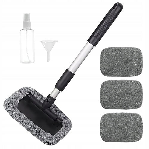 TELESCOPIC CAR WASH BRUSH MICROFIBER SET OF 4 PCS FOR HOME