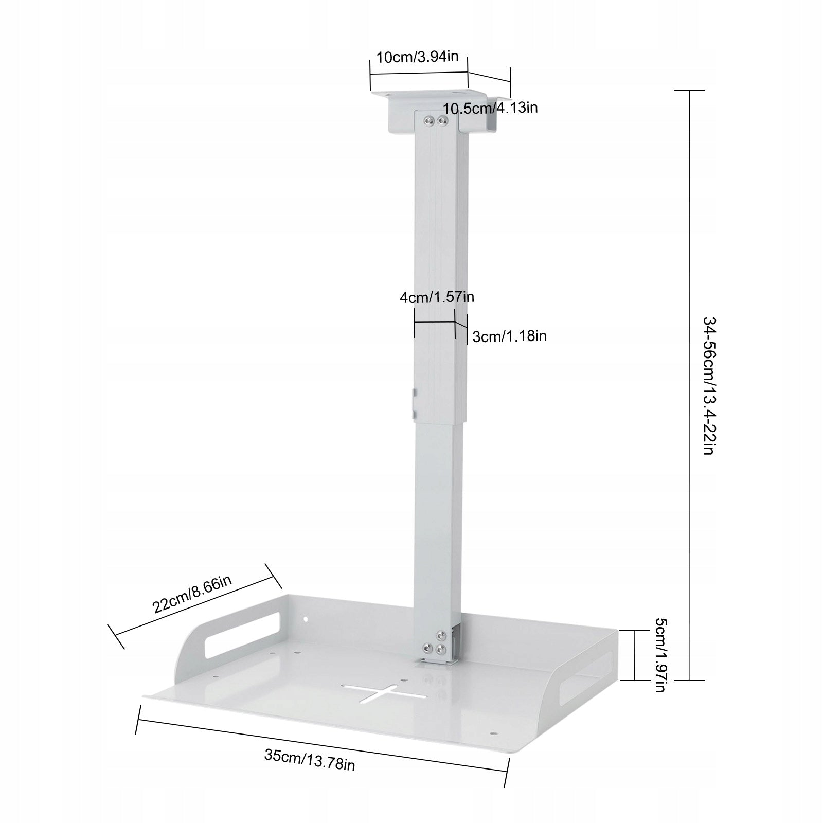TELESCOPIC CEILING PROJECTOR HANGER 34-56CM Manufacturer code 747495880372