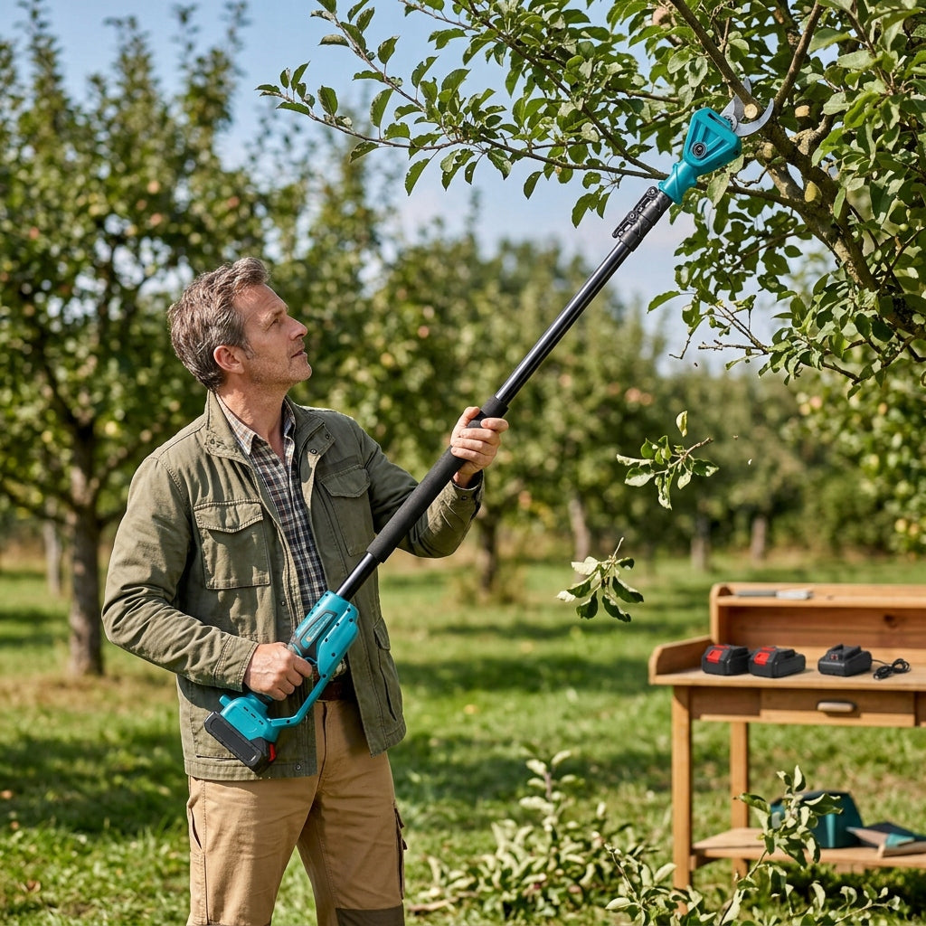 TELESCOPIC CORDLESS CHAINSAW 2M PRUNER BOOM 2 AKU Packaging status original