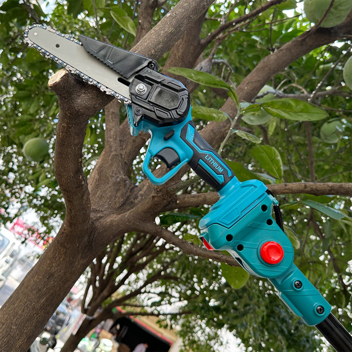 TELESCOPIC CORDLESS CHAINSAW 2M PRUNER BOOM 2 AKU Power supply rechargeable battery
