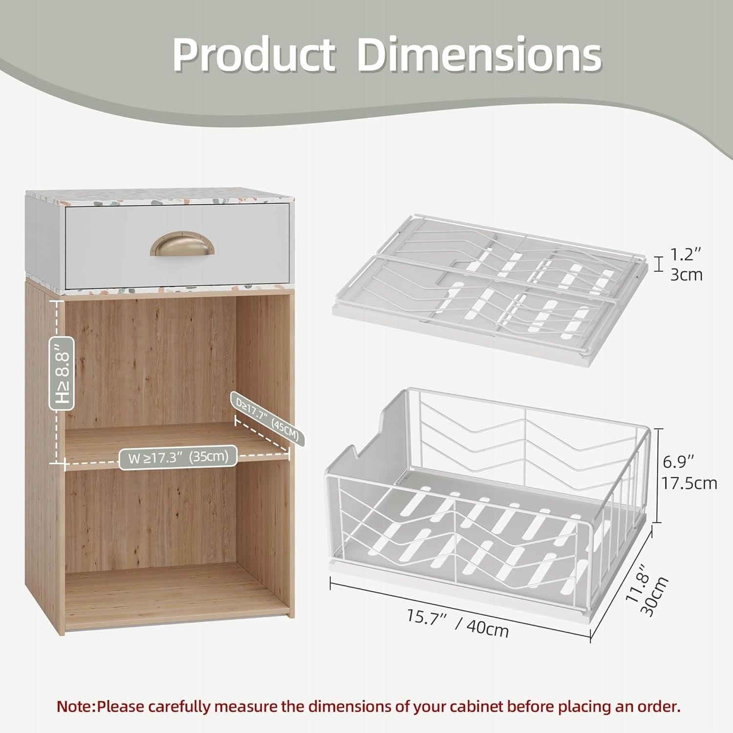 TELESCOPIC DRAWERS 40X30X175CM RETRACTABLE STEEL ORGANIZER WHITE 4 PIECES Brand no brand