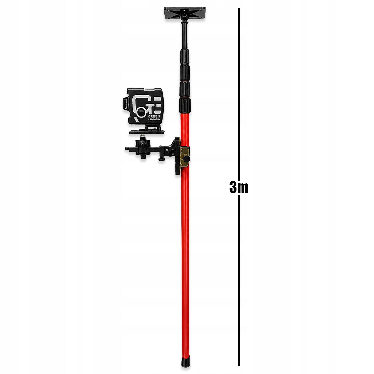 TELESCOPIC EXPANSION POLE FOR LEVEL LASER TRIPOD 300CM ADAPTER STRONG Brand MEMFLOW