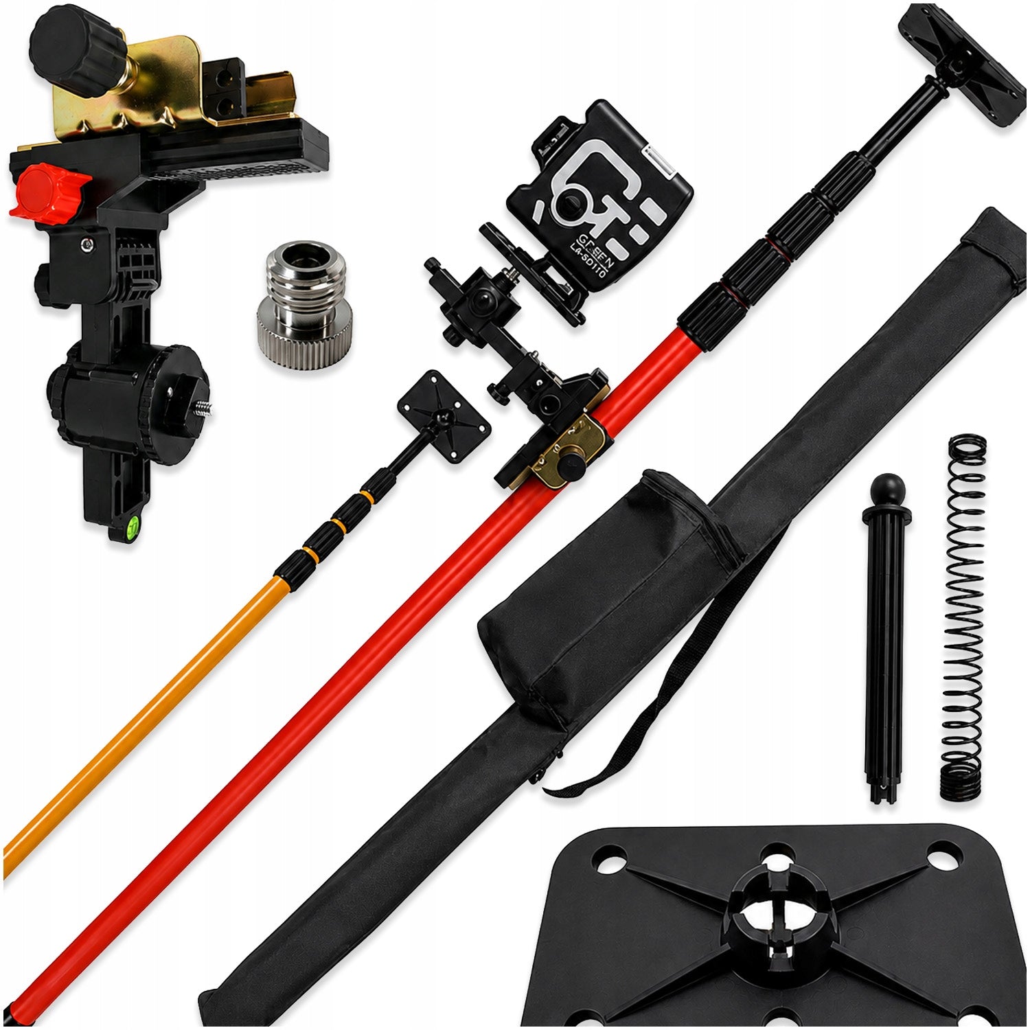 TELESCOPIC EXPANSION POLE FOR LEVEL LASER TRIPOD 300CM ADAPTER STRONG