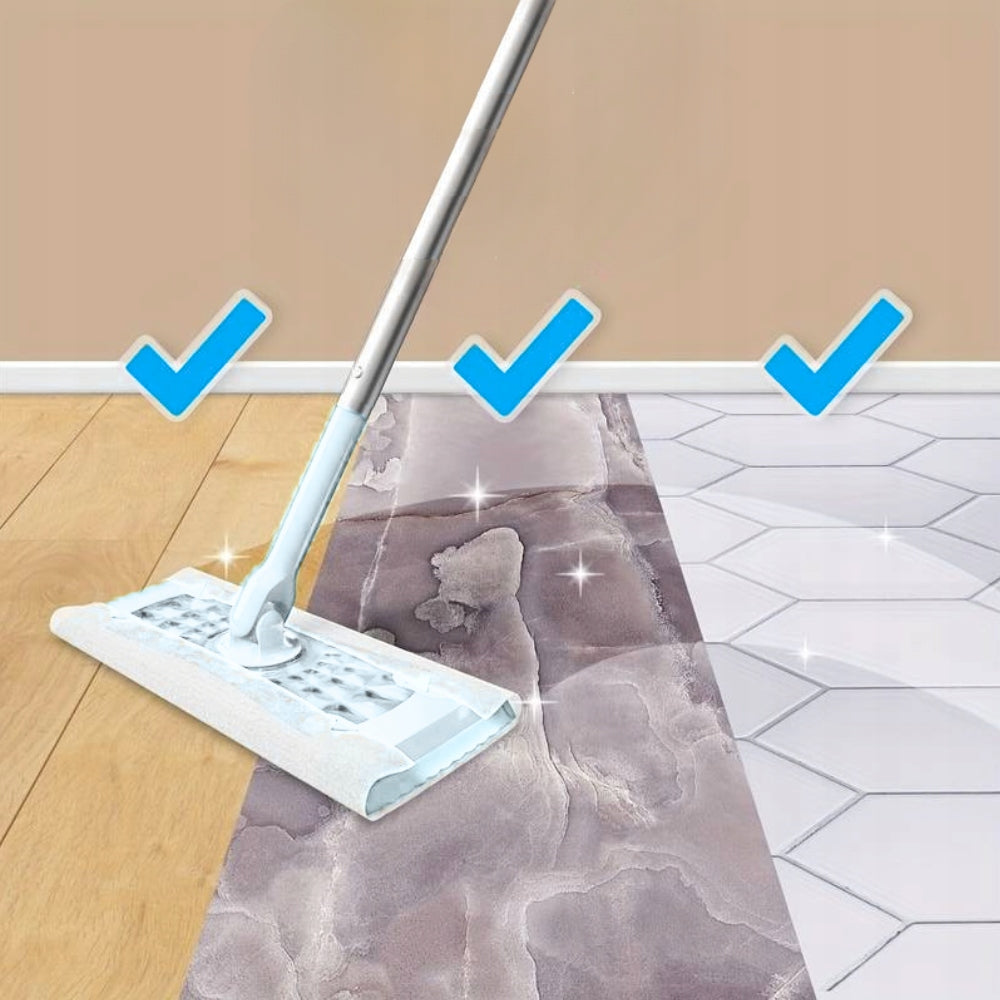 TELESCOPIC FLAT MOP + INSERTS FOR CLEANING THE FLOOR AND COLLECTING WET DUST Brand no brand