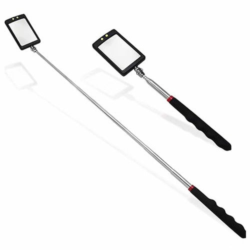 TELESCOPIC INSPECTION MIRROR LED ROTATING 360 TOOL MECHANIC 2 PCS.