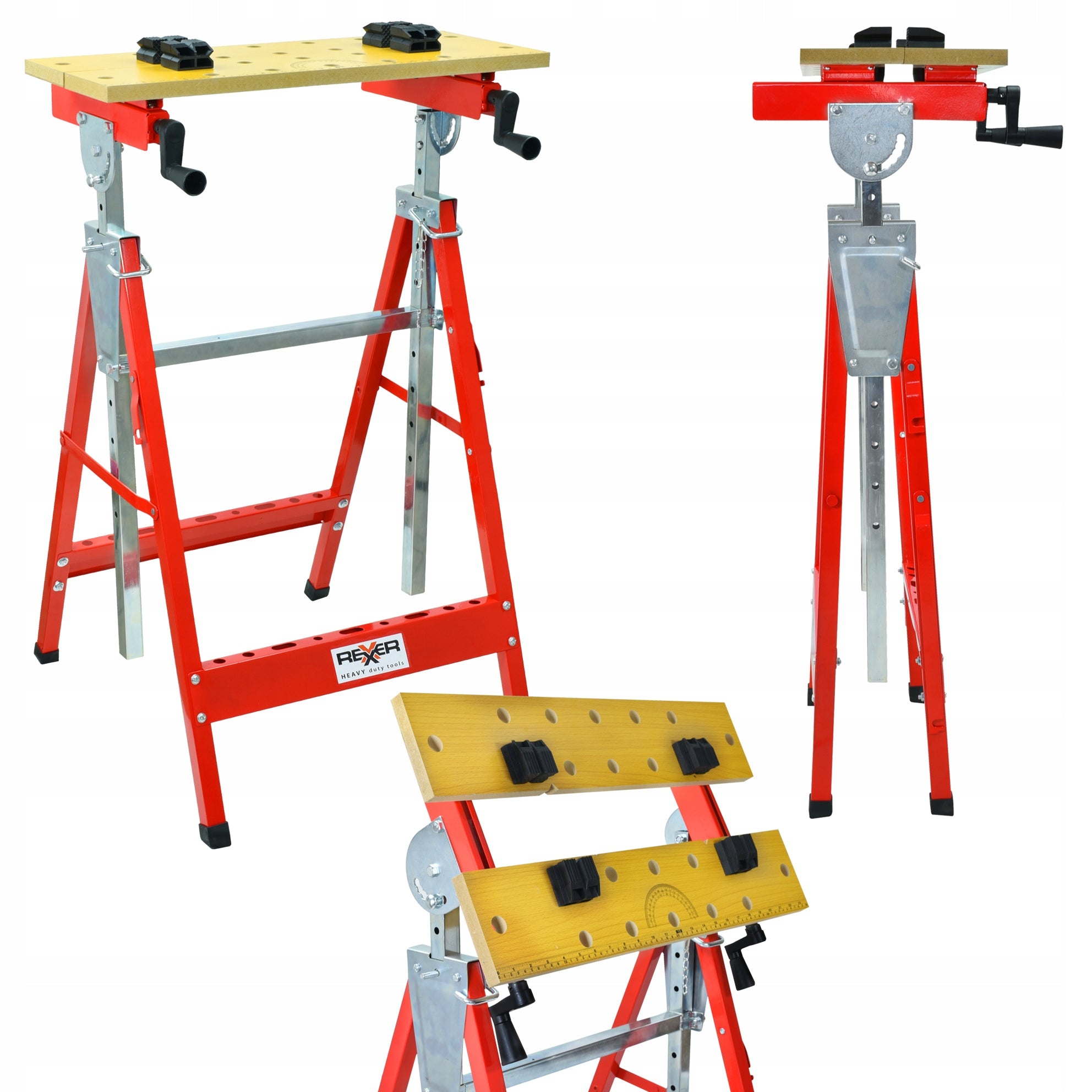 TELESCOPIC MULTIFUNCTIONAL WORKTABLE 100 KG ADJUSTABLE TOP
