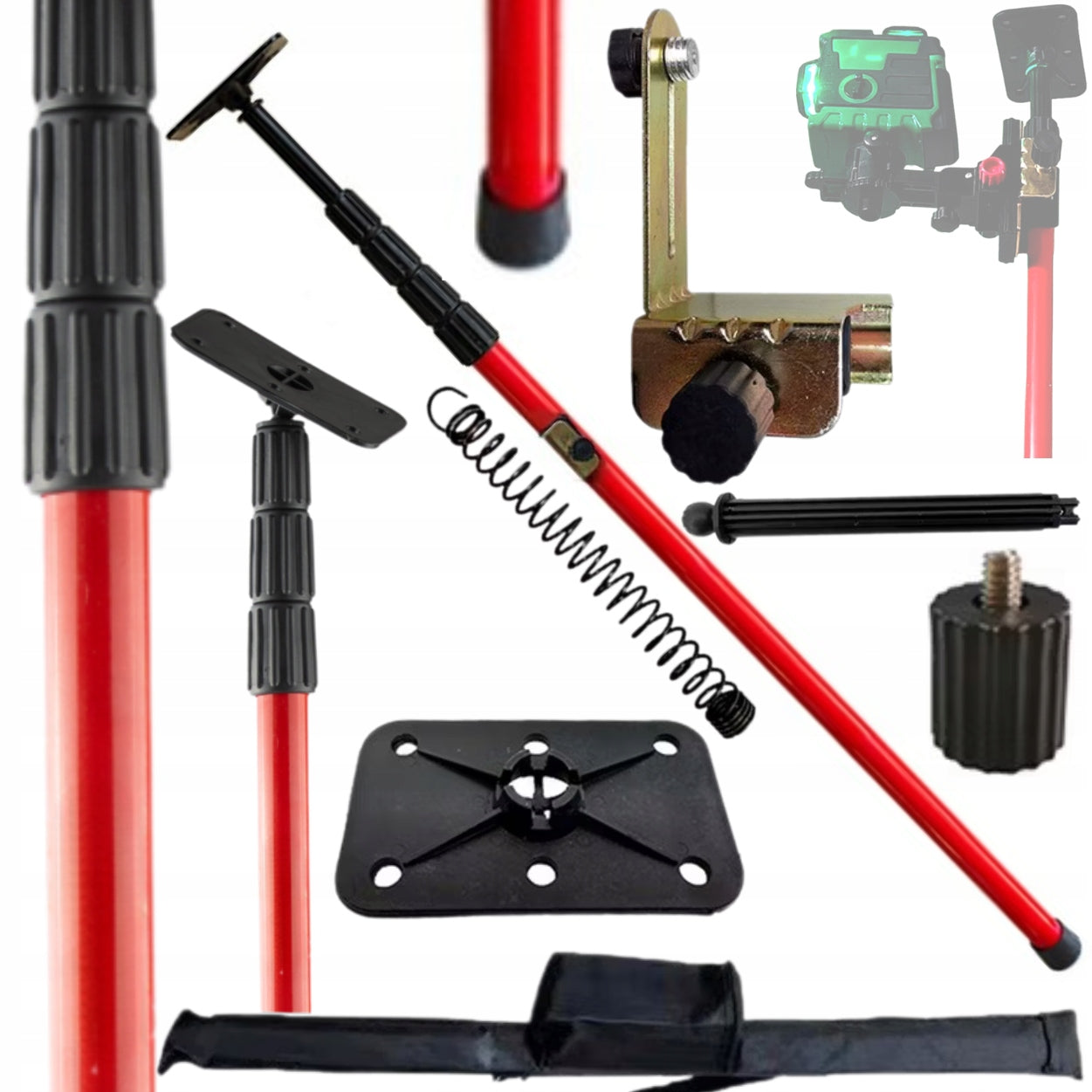 TELESCOPIC POLE EXTENSION POLE COLUMN FOR LEVEL LASER 300CM