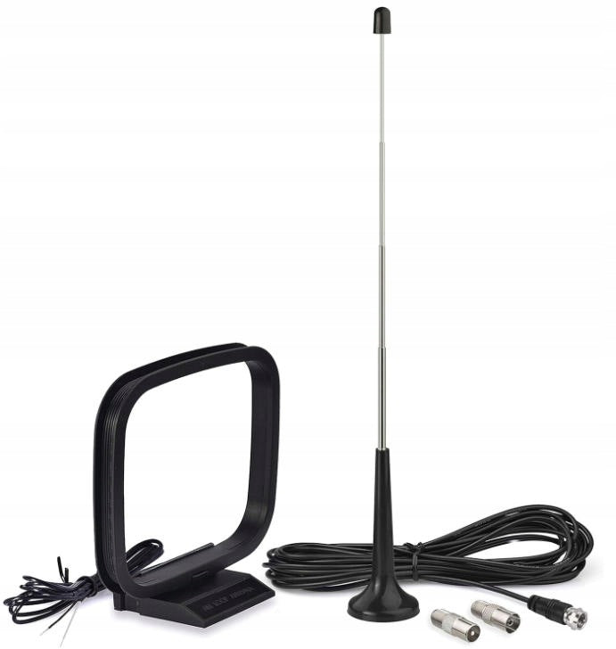 TELESCOPIC RADIO ANTENNA FM HOME THEATER RADIO TOWER +3 TIPS Manufacturer code Podstawa anteny04