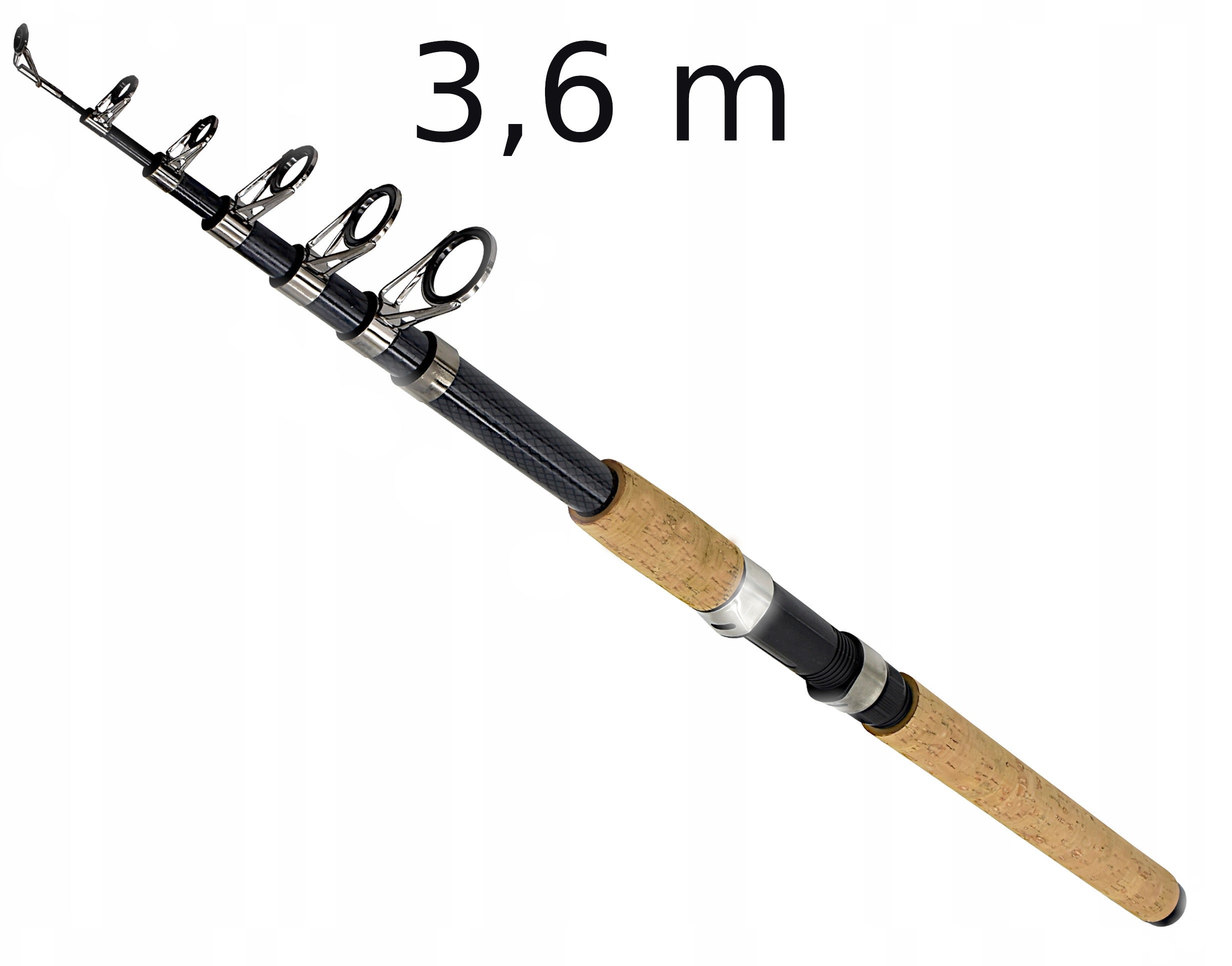 TELESCOPIC ROD 3,6m CARBON cw 60 - 120g STRONG Brand no brand