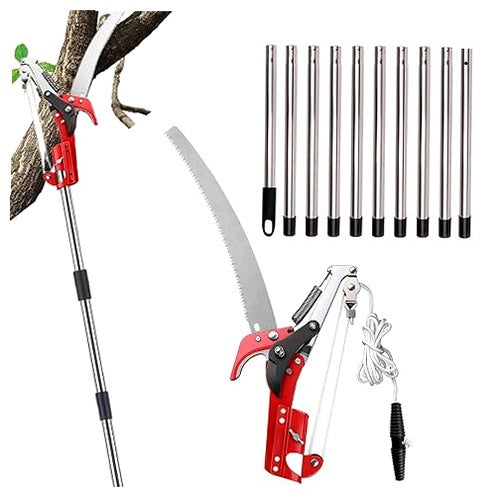 TELESCOPIC SAW 2IN1 FOR BRANCHES SHEARS BAR 4 15M GARDEN STEEL