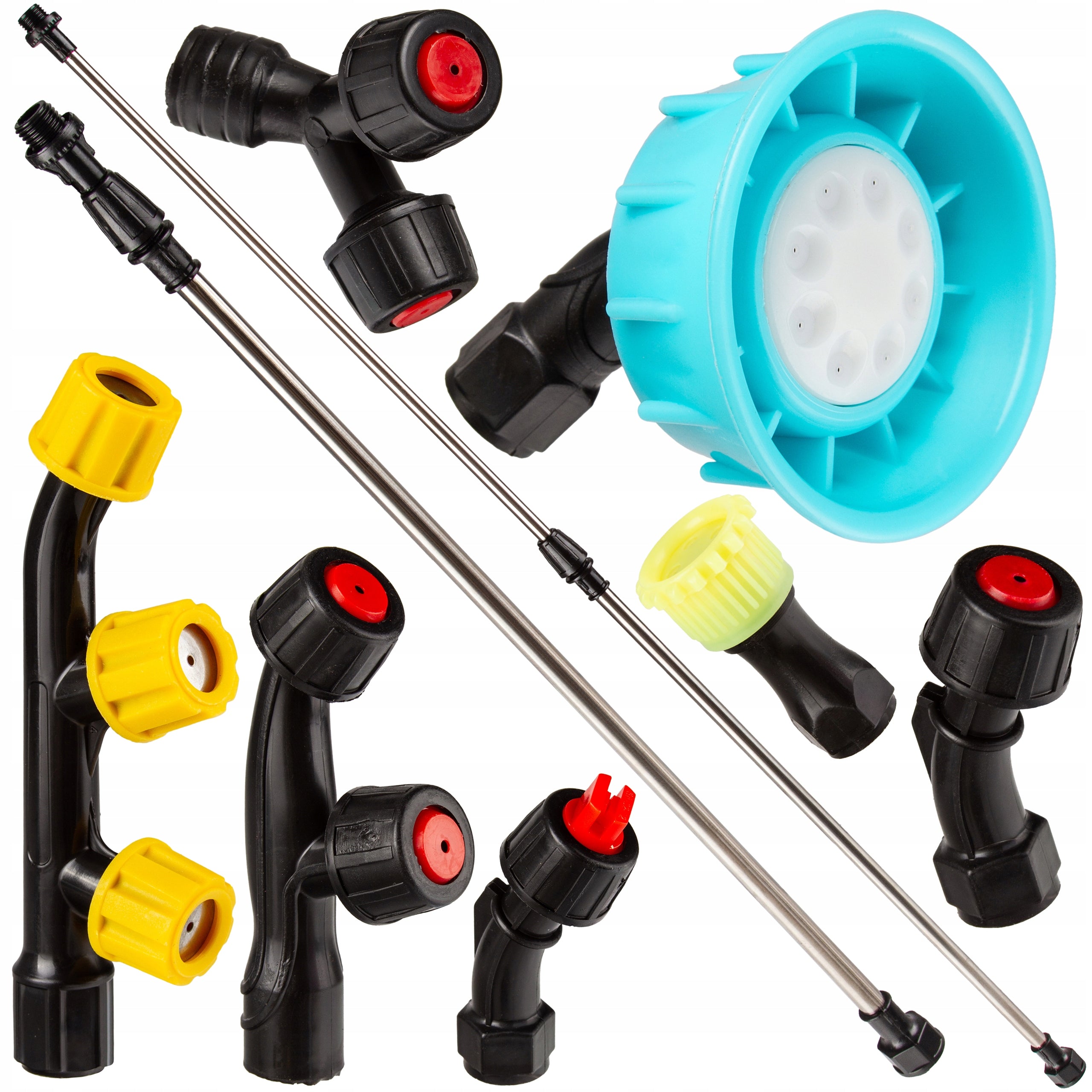 TELESCOPIC SPRAYER LANCE + SET OF 7 NOZZLES FOR SPRAYER 73-117CM