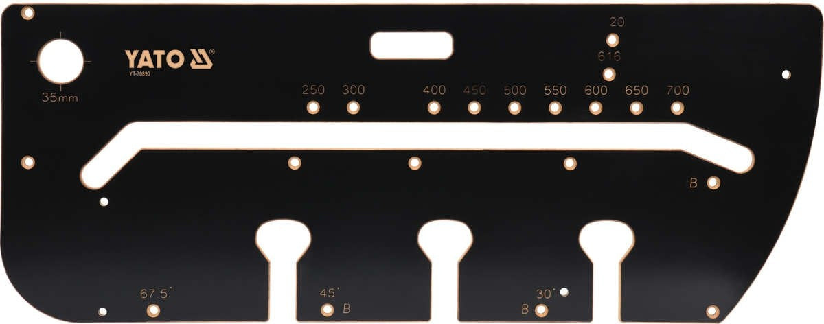 TEMPLATE FOR CONNECTING KITCHEN COUNTERTOPS YATO 250-700 mm MDF FOR MILLING MACHINE EAN (GTIN) 5906083539107