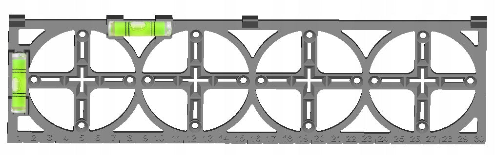 TEMPLATE FOR DIMENSIONING HOLES OF ELECTRIC CANS SET OF 3PCS Brand no brand