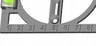 TEMPLATE FOR DIMENSIONING HOLES OF ELECTRIC CANS SET OF 3PCS Material synthetic material