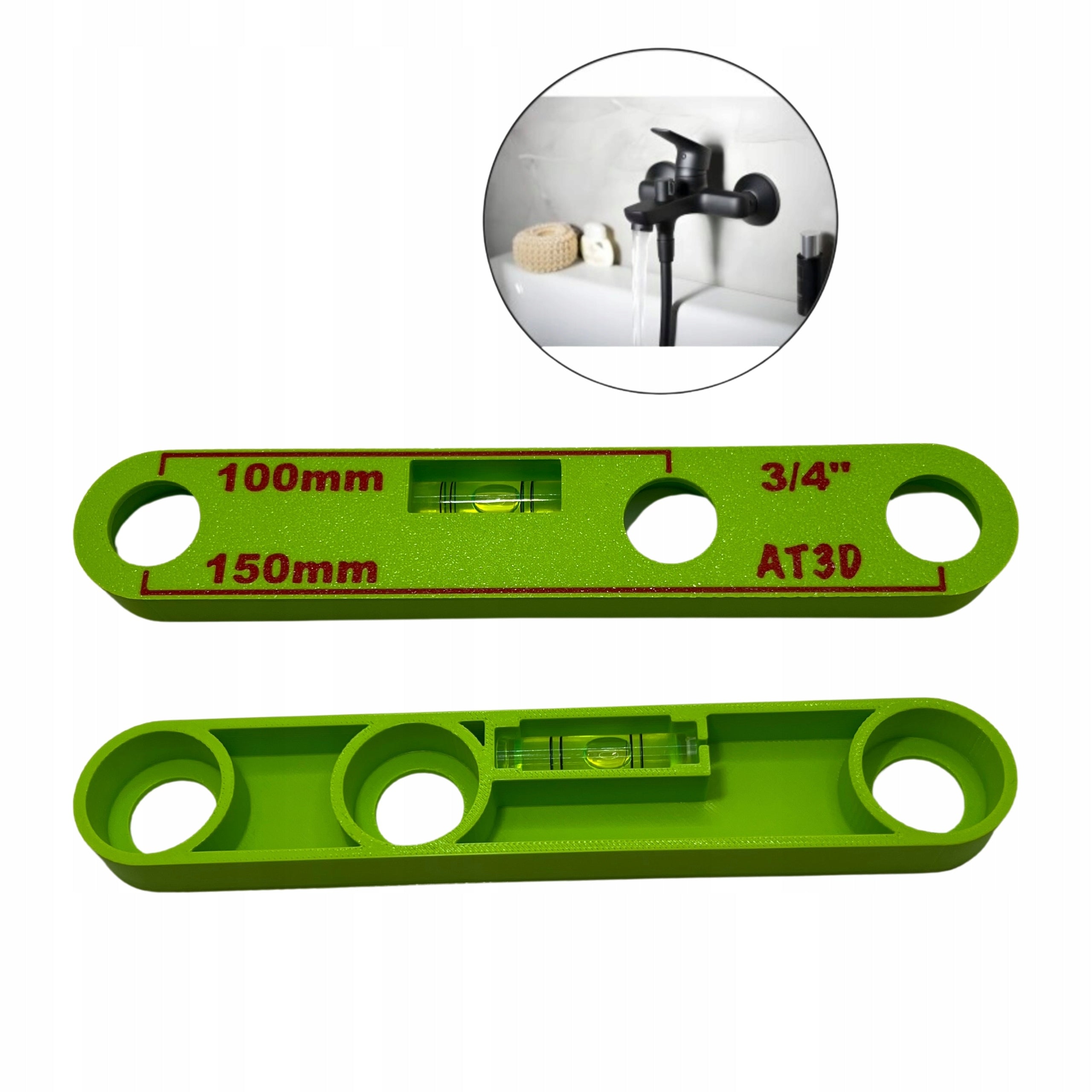 TEMPLATE FOR LEVELING SHOWER BATHTUB WALL FAUCET CAMS
