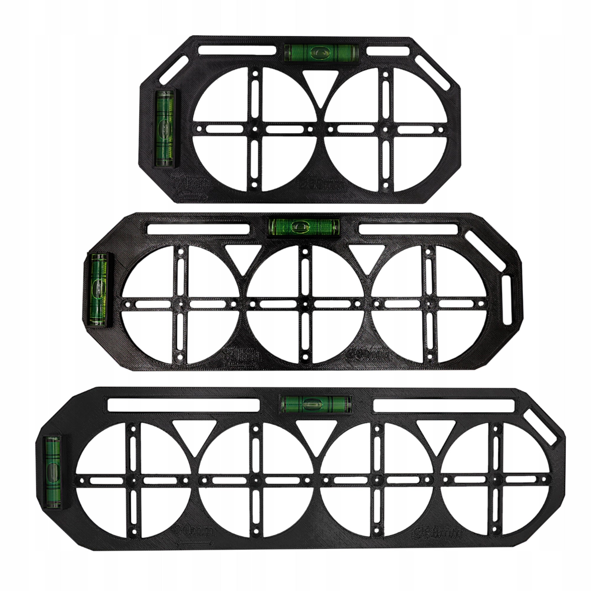 TEMPLATE FOR MOUNTING 68 MM ELECTRIC CANS – SET OF 3 LEVELS IN Manufacturer code P0S-3
