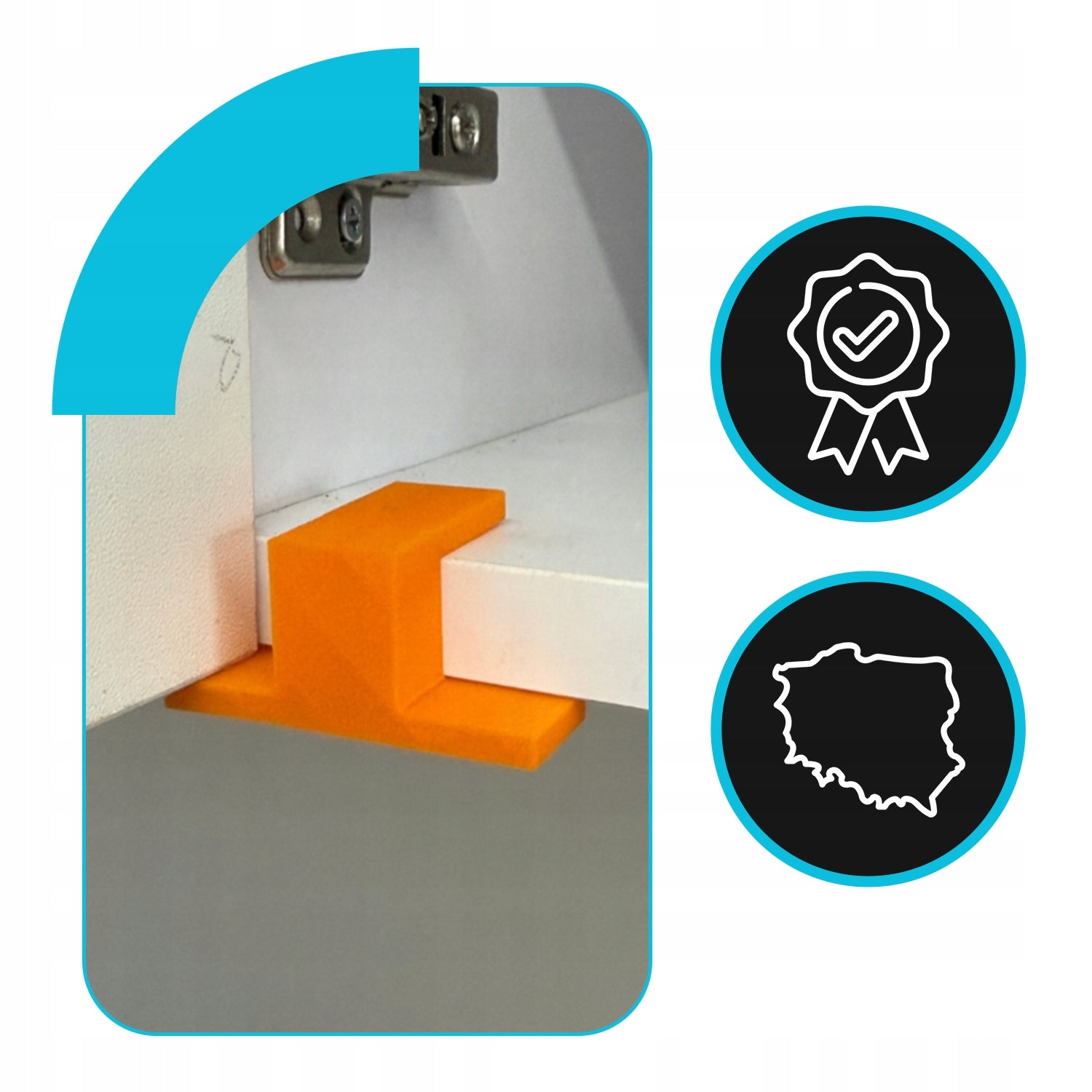 TEMPLATE HOLDER FOR MOUNTING FURNITURE FRONTS ON AN EQUAL MEASURE 18MM PRECISION Brand no brand