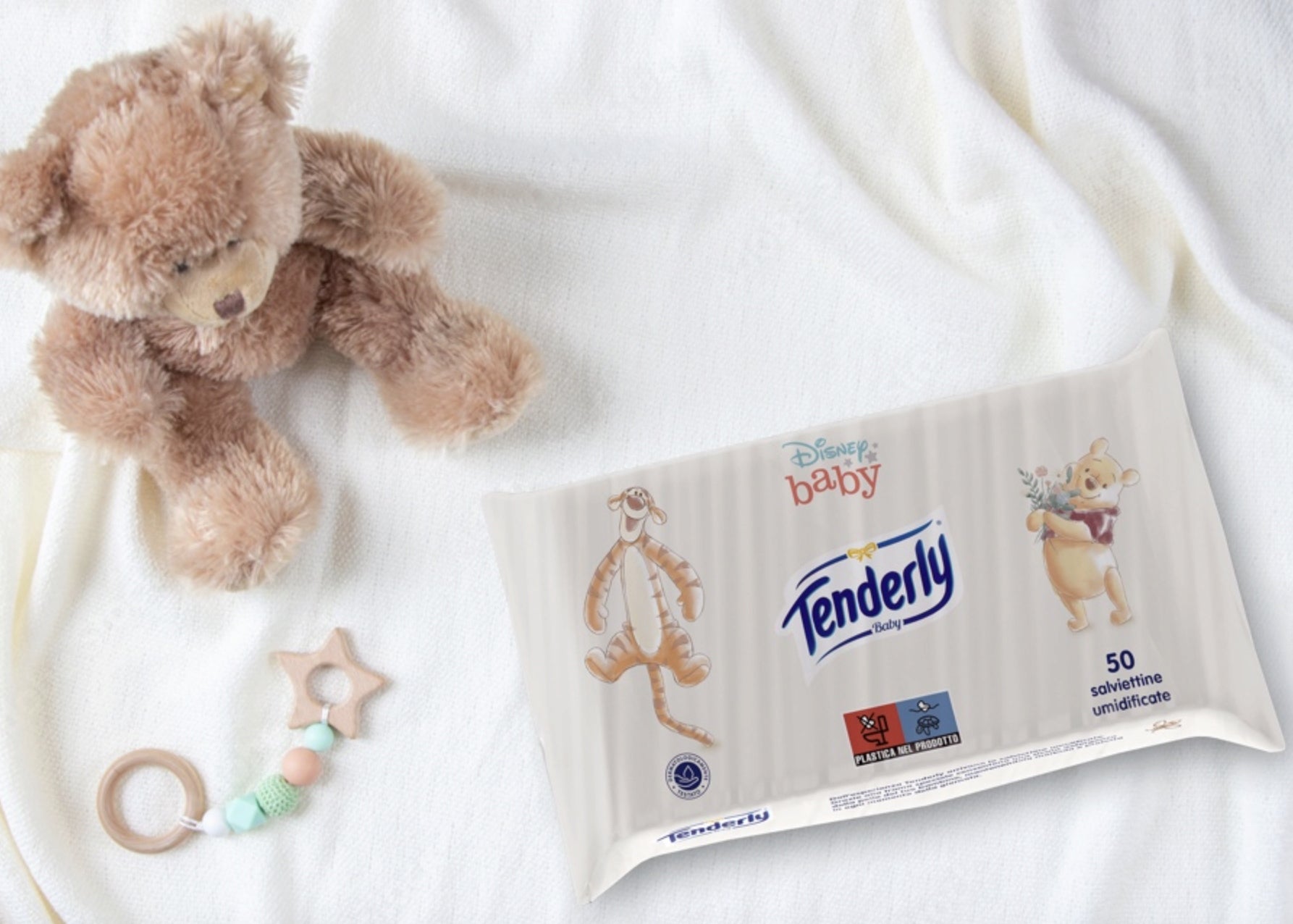 TENDERLY BABY DISNEY WET WIPES FOR SENSITIVE SKIN Packaging status original