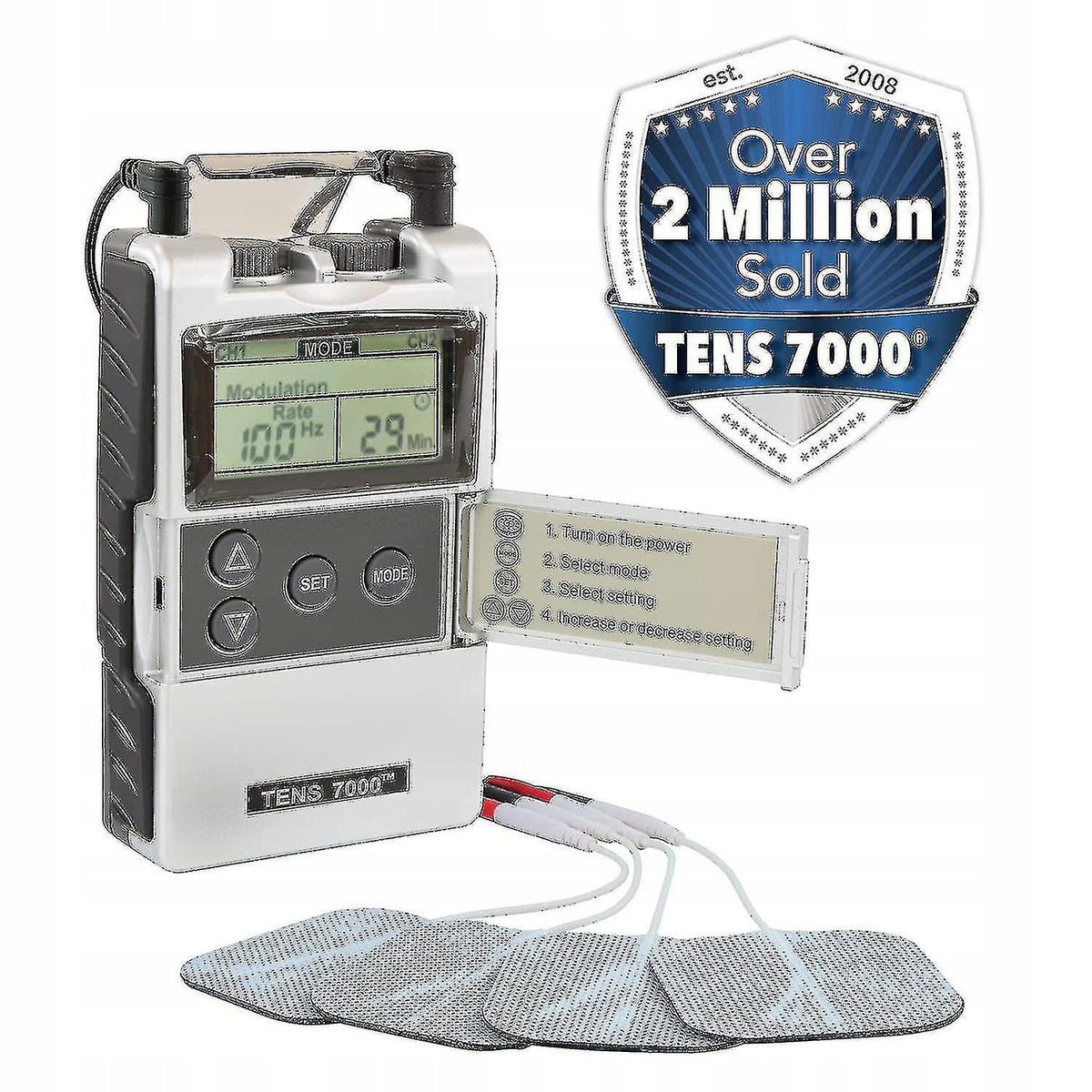 TENS 7000 with accessories - Muscle stimulator Manufacturer code 1741783860