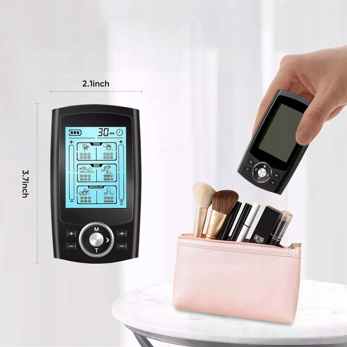 TENS DEVICE WITH 20 INTENSITY LEVELS IDEAL FOR LCD MUSCLE THERAPY Packaging status original