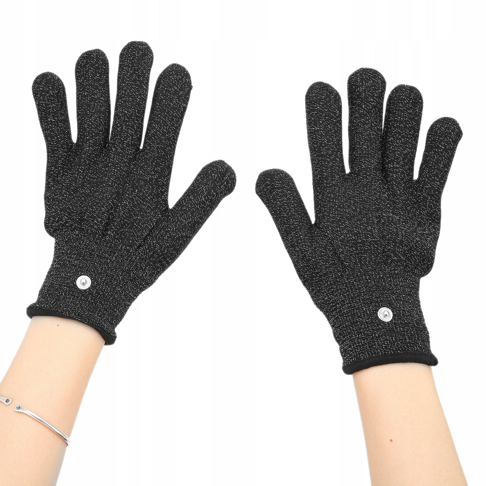 TENS EMS ELECTRODE GLOVES FOR ELECTROSTIMULATOR OR MASSAGER Batteries included no