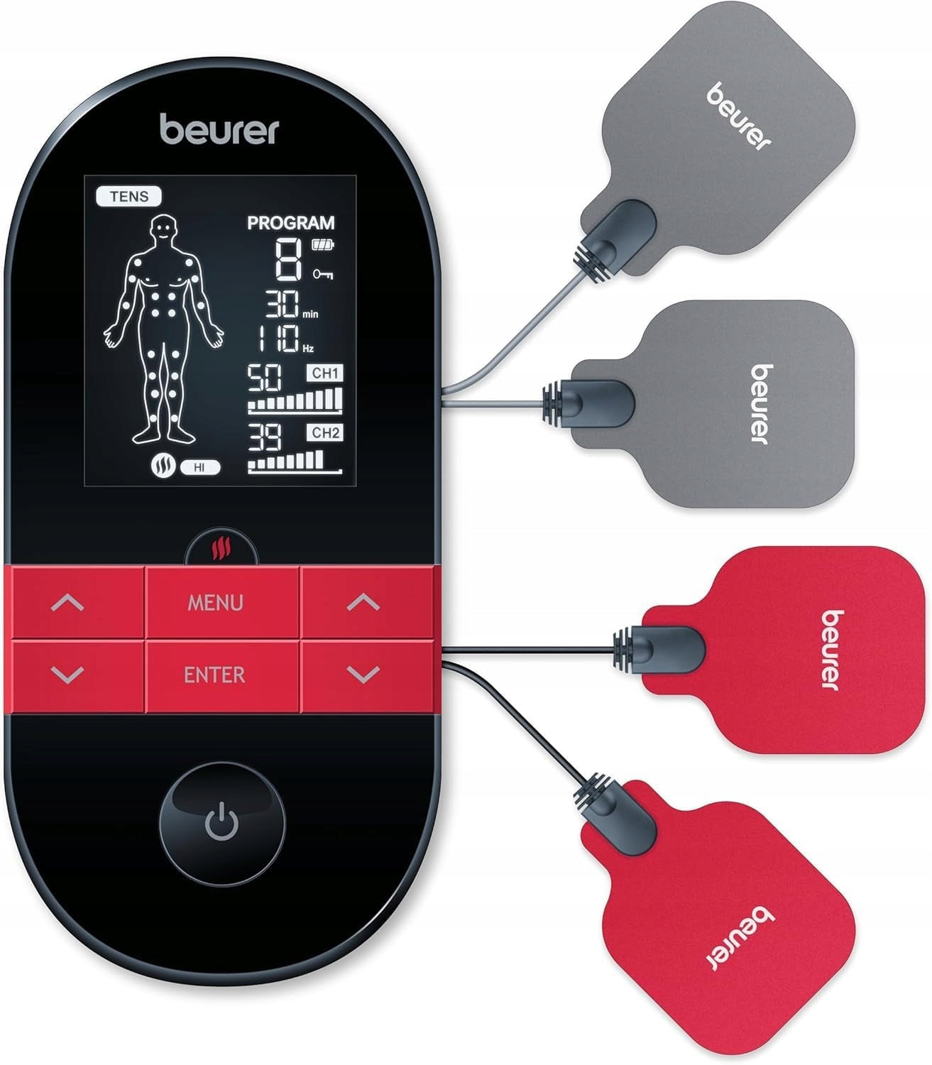 TENS/EMS ELECTROSTIMULATOR WITH HEATING FUNCTION