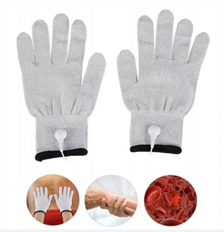 TENS EMS Electrode Gloves for Electrostimulator or Massager Size M