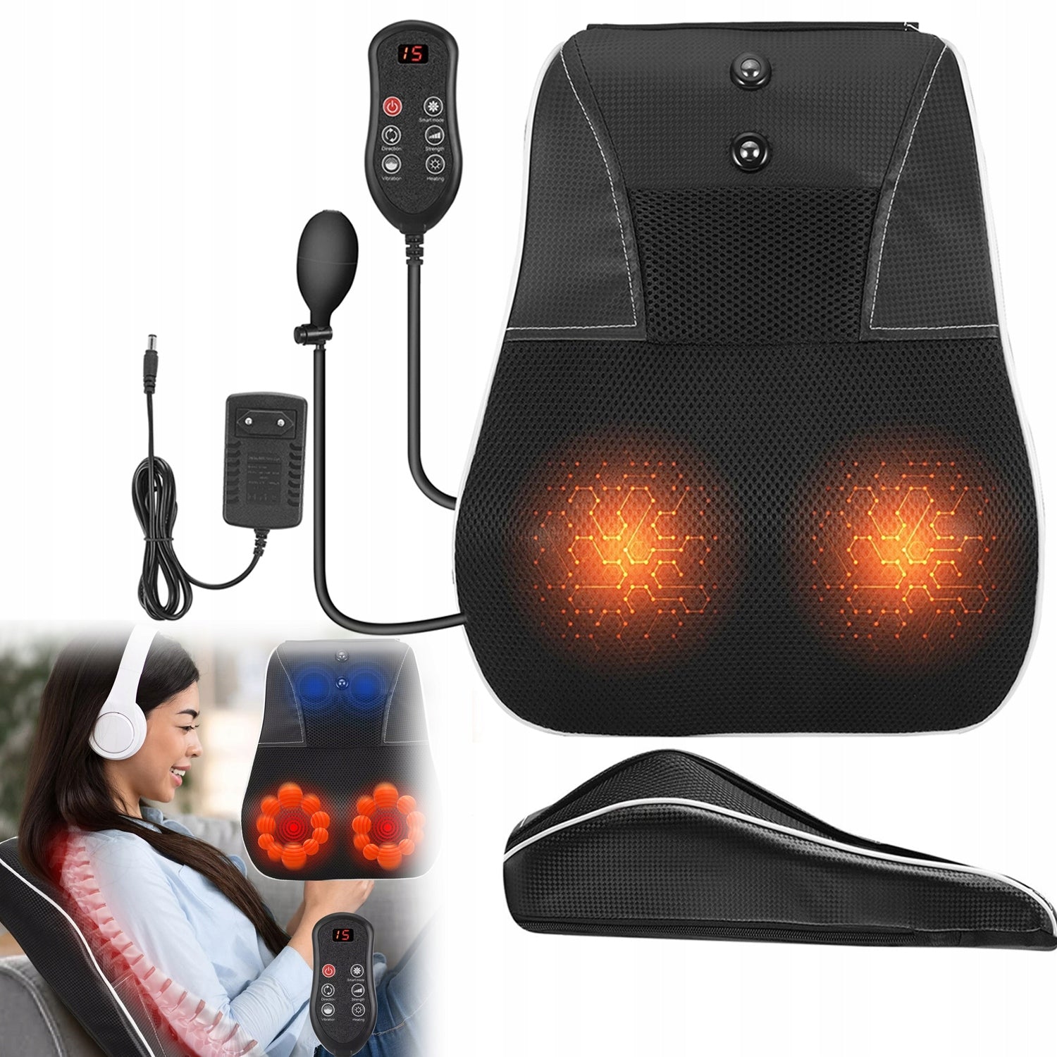 TENS EMS Electrostimulator Muscle Massage Back and Neck Pain Therapy