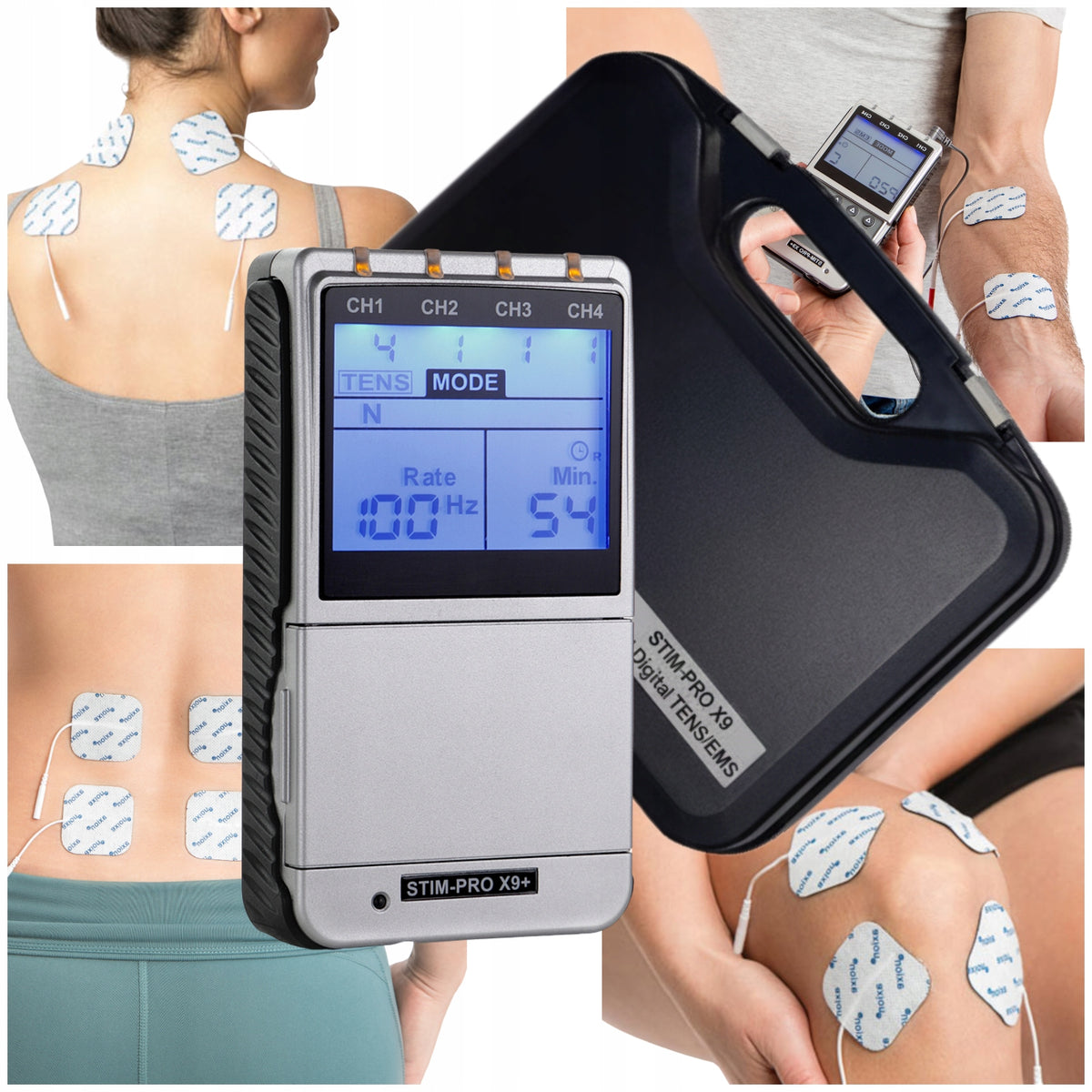 TENS EMS Electrostimulator Professional Muscle Massager for Electrotherapy