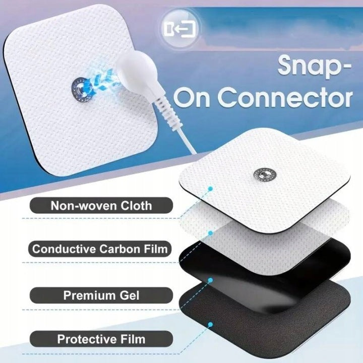 TENS EMS GEL ELECTRODES FOR ELECTROSTIMULATION SANITAS Beurer 5x5cm 20 pcs Packaging status original