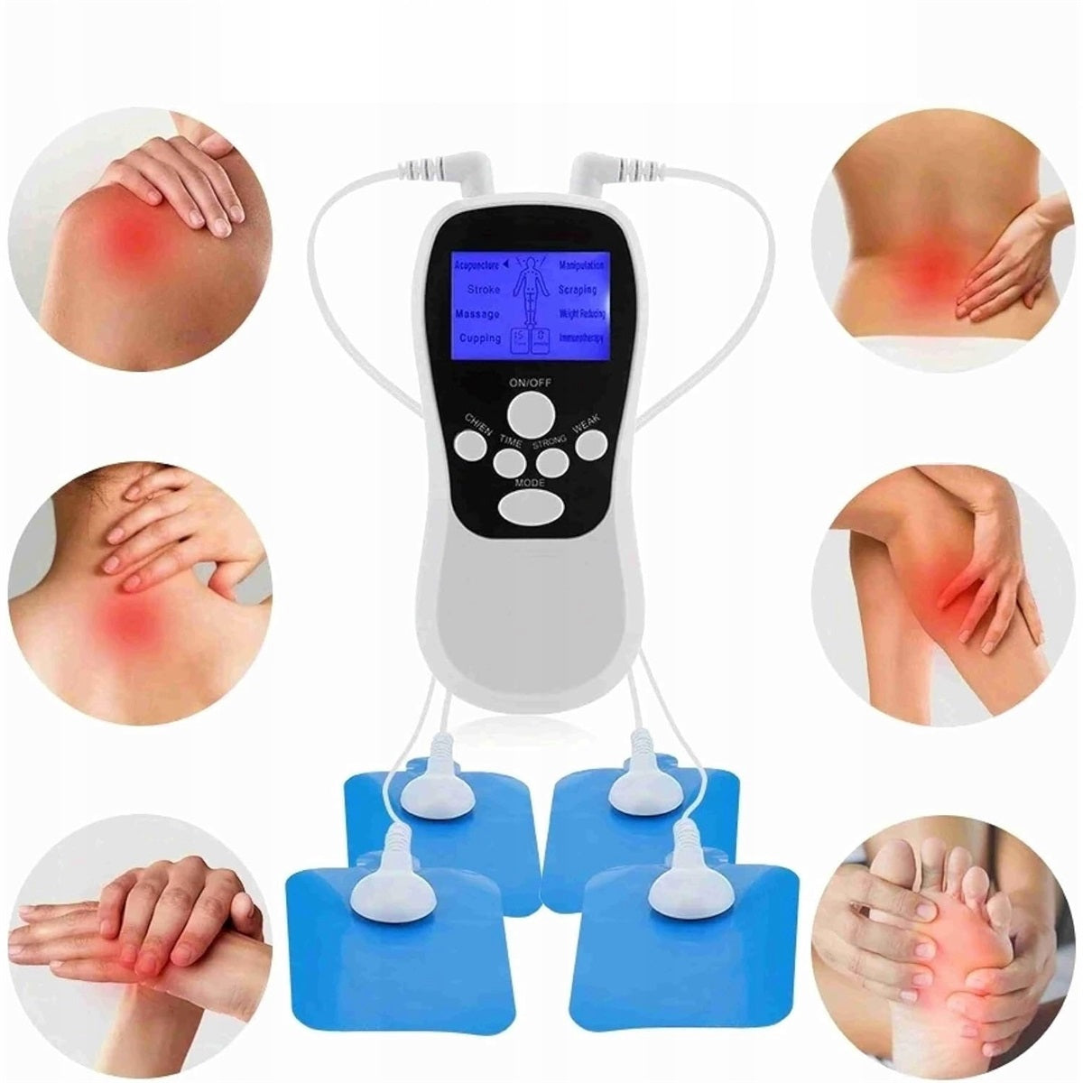 TENS massager 8 modes 15 intensity levels with LCD display Packaging status original