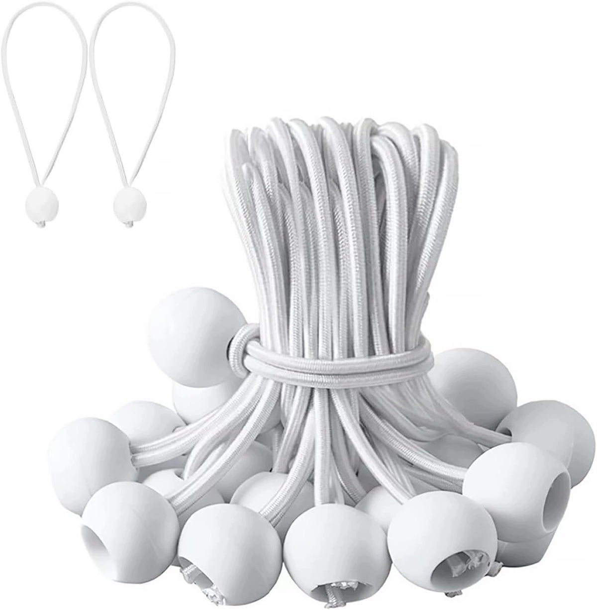 TENSION BANDS WITH BALL 25 PCS 20 CM ELASTIC TENTS