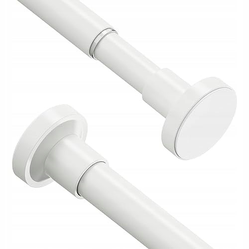 TENSION BAR FOR TELESCOPIC SHOWER CURTAIN WITHOUT DRILLING STEEL
