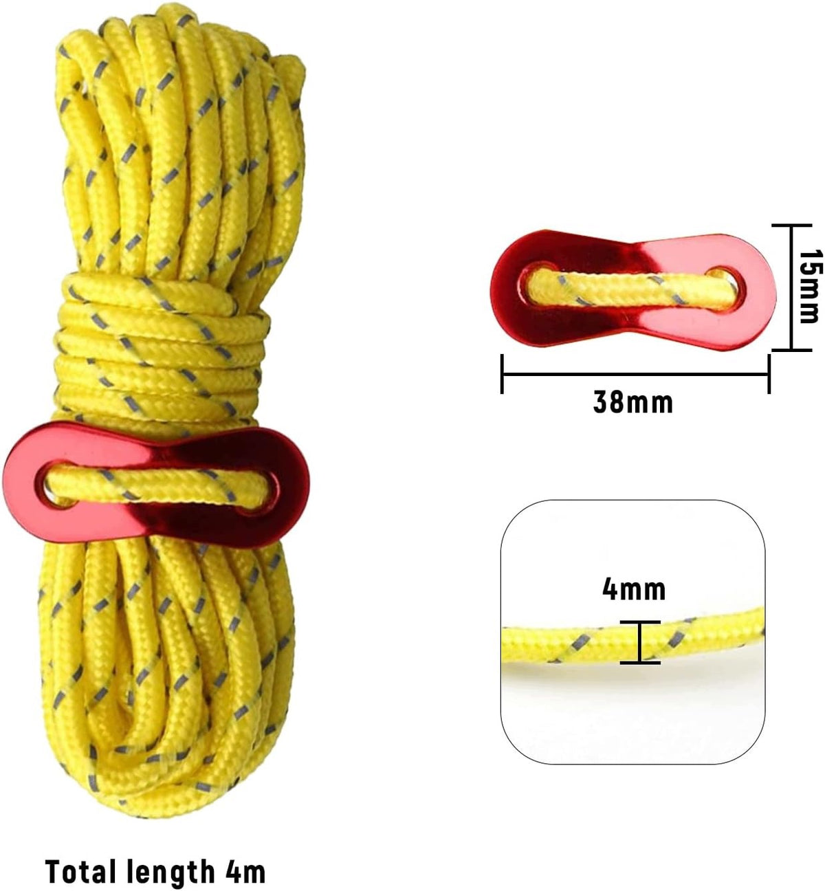 TENSION LINKS TENT 8PCS 4M ALUMINUM REFLECTIVE CAMPING Manufacturer code LINKI NAPINAJĄCE NAMIOT KEMPING OUTDOOR