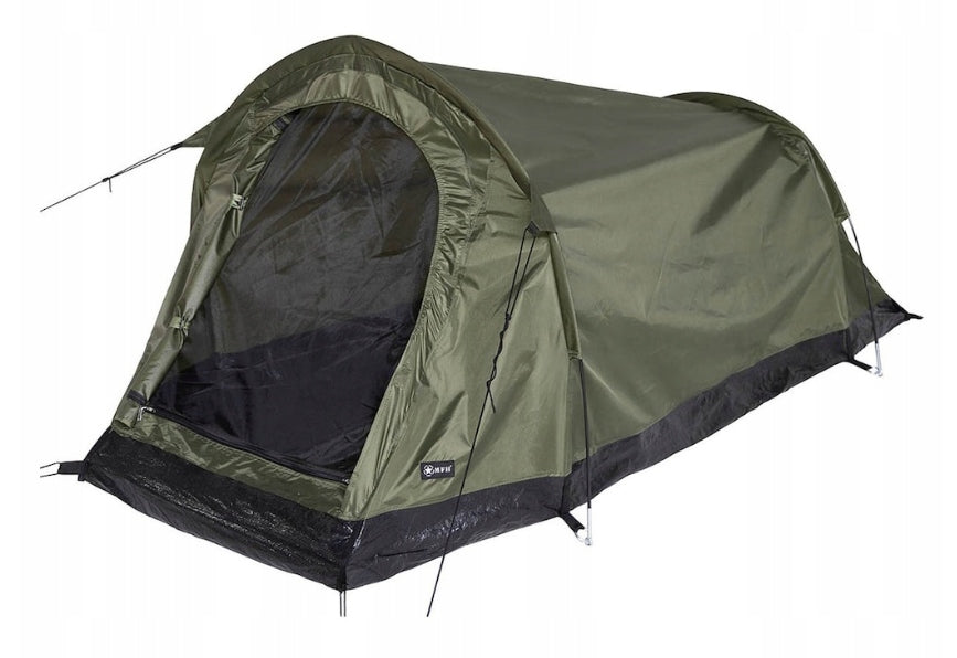TENT 1 PERSON camping trekking light strong green