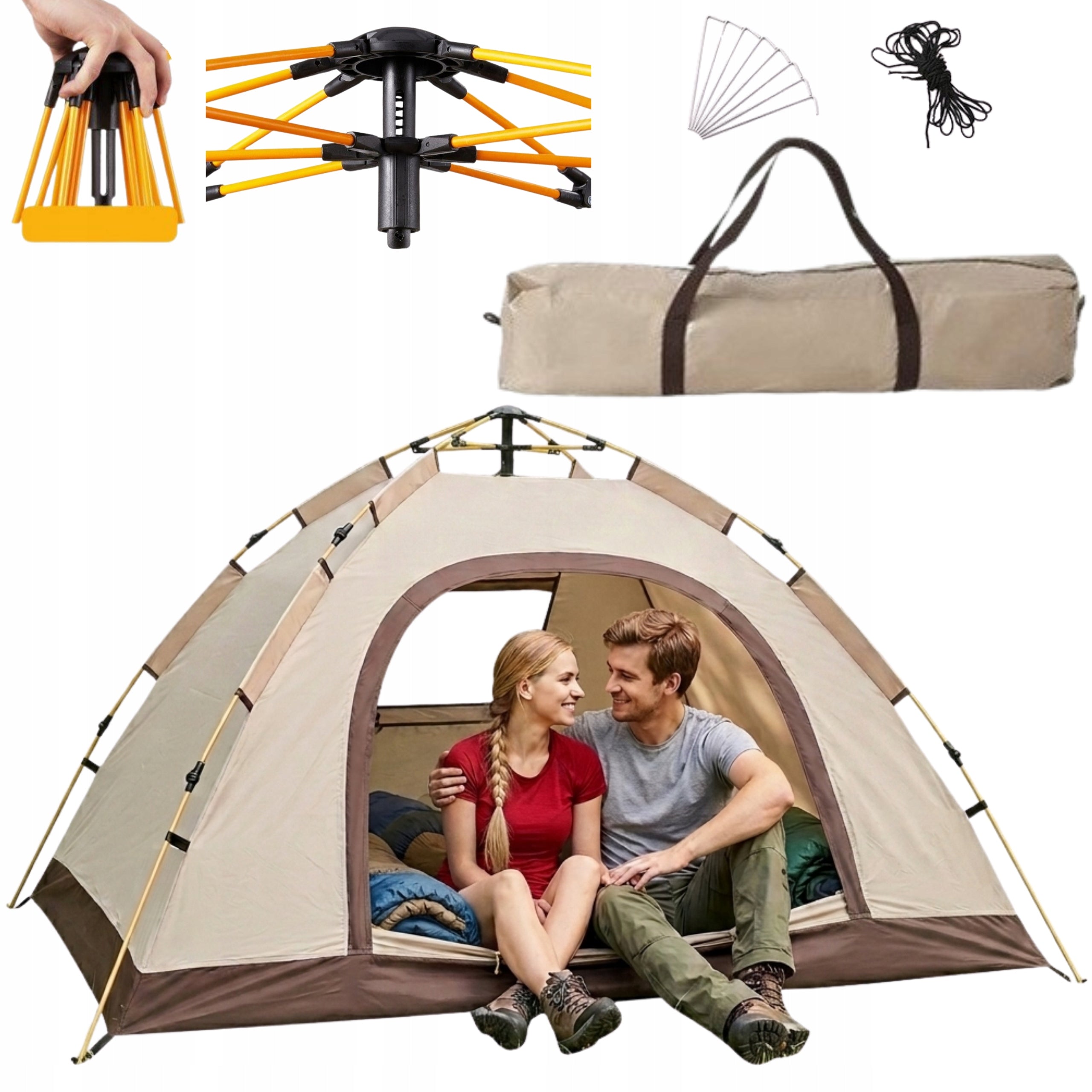 TENT 2-3 PERSON SELF UNFOLDING Lightweight Camping Waterproof Vending Machine