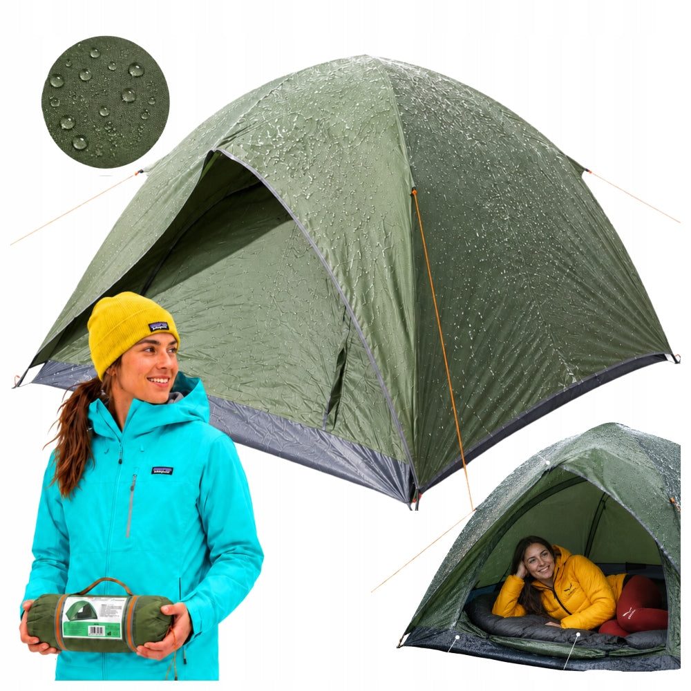 TENT 4 PERSON CAMPING WATERPROOF HIGH QUICK INSTALLATION WITH MOSQUITO NET Brand Jack Mors
