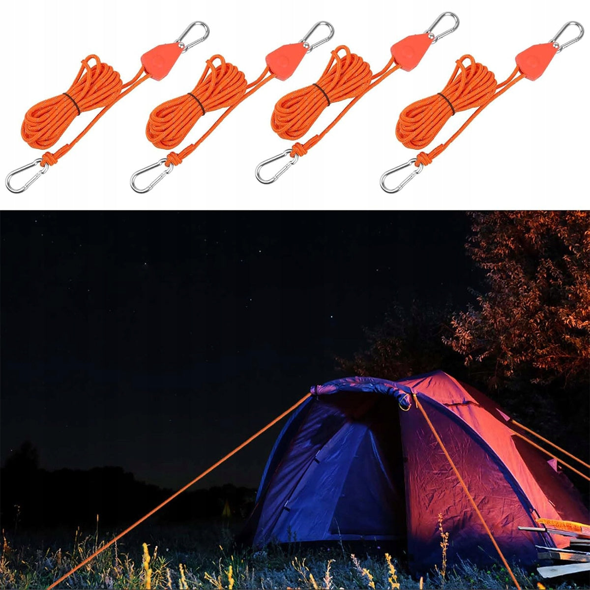 TENT CABLE TENSION SET with tensioner regulator 4x Manufacturer code 4069443189761