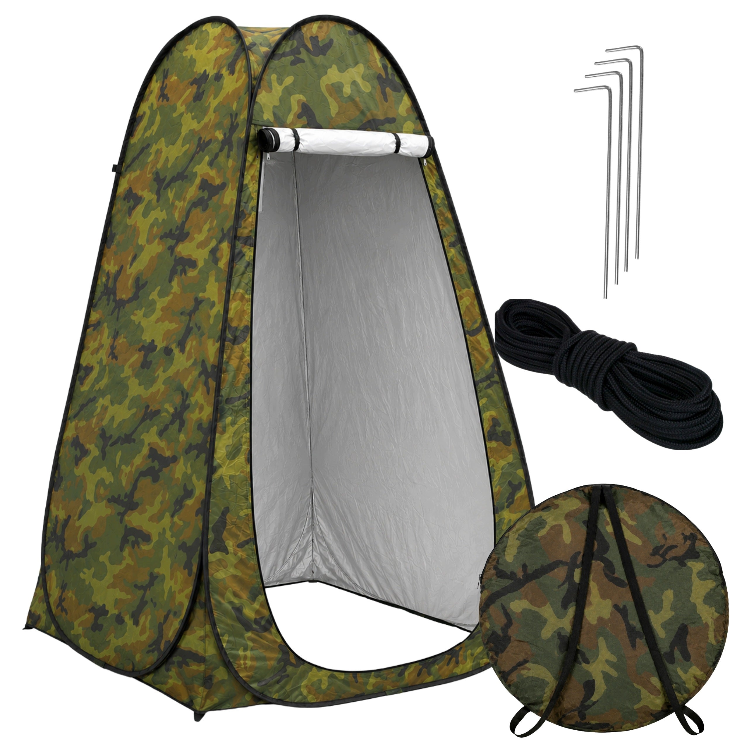 TENT CHANGING ROOM FOR SHOWER SELF-FOLDING CAMO TOURIST TOILET