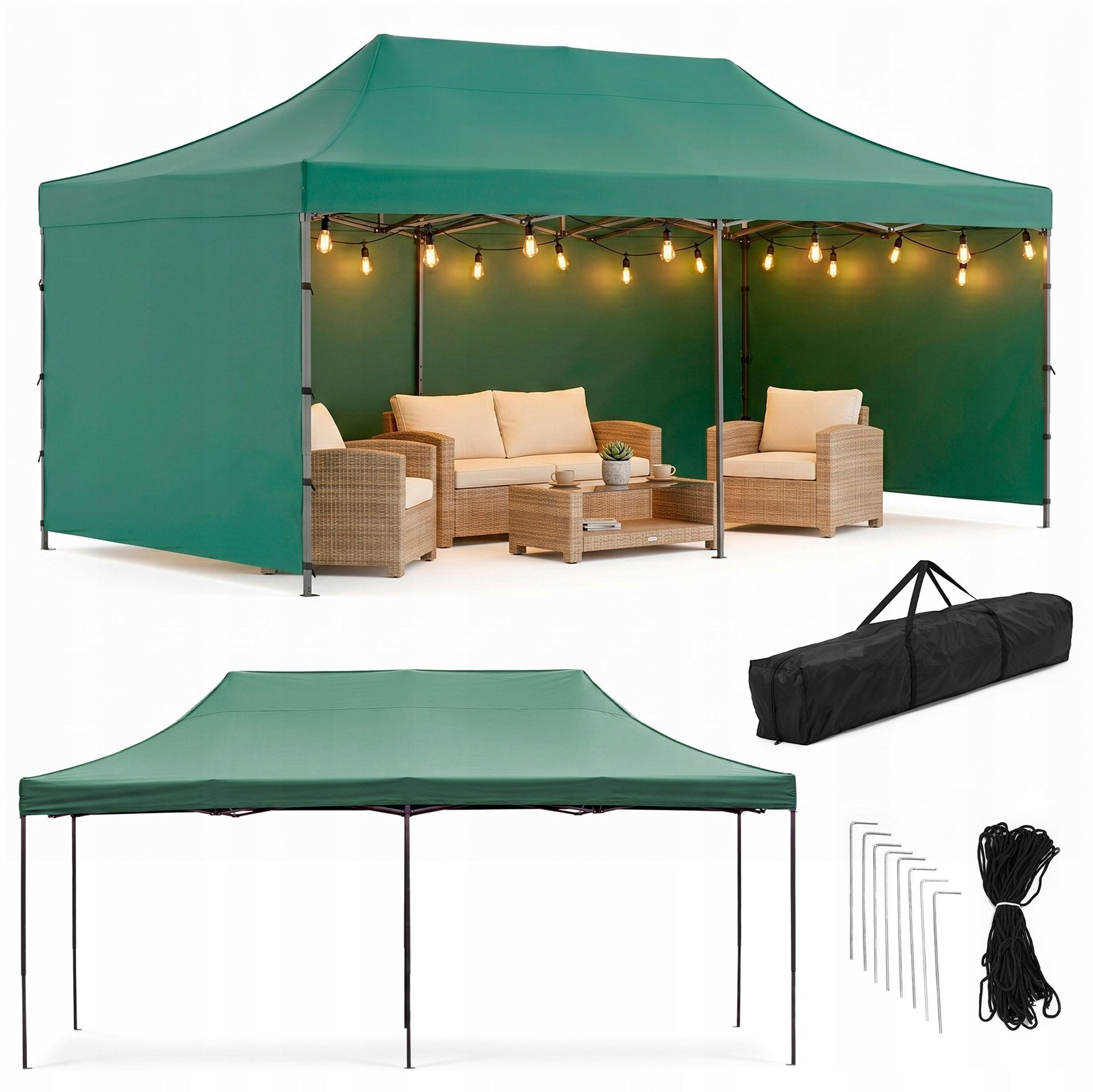TENT COMMERCIAL PAVILION EXPRESS GARDEN PARTY 3x6 CATERING Type pavilion