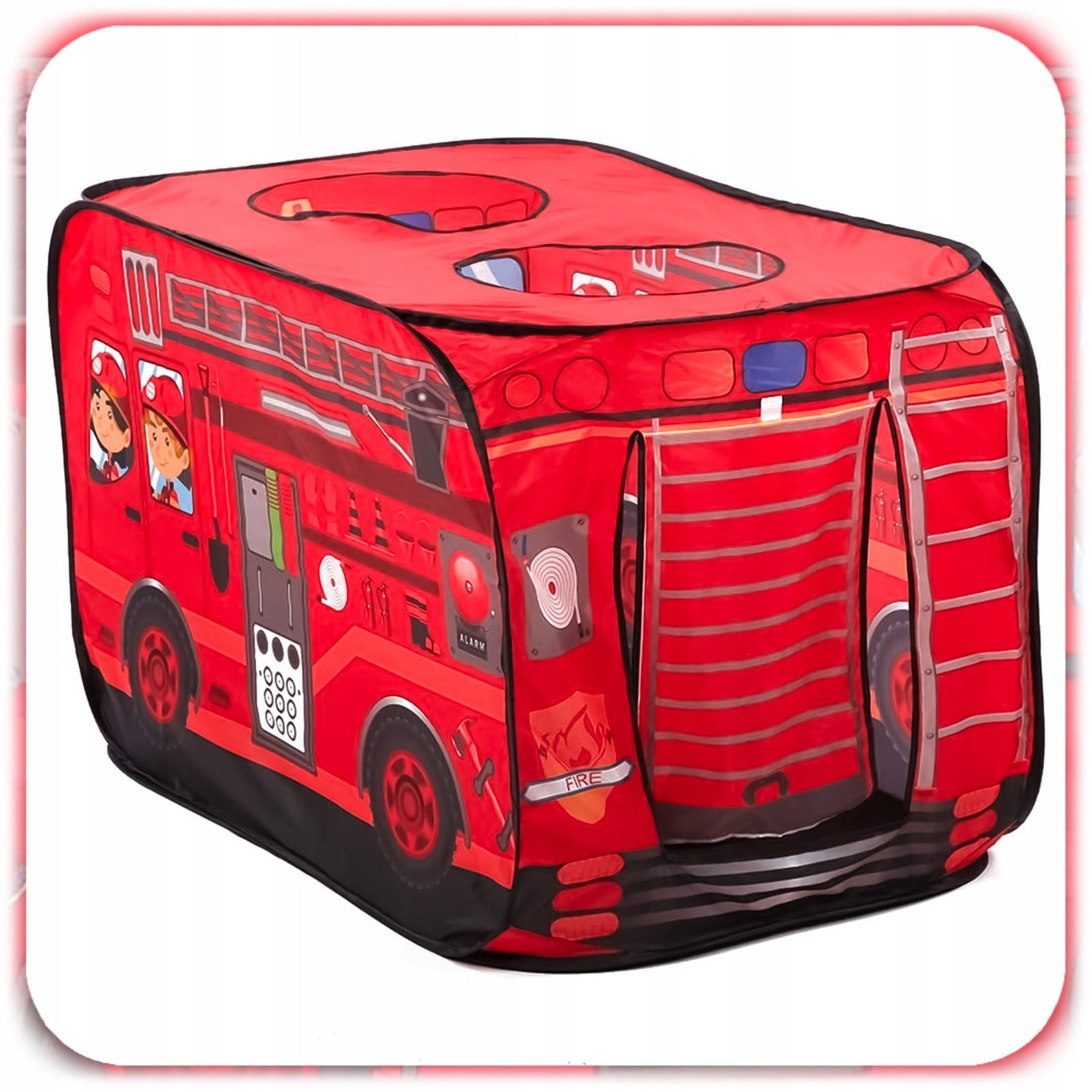 TENT FIRE TRUCK for children Folding Square toys Fire Brigade + CASE Manufacturer code 007332