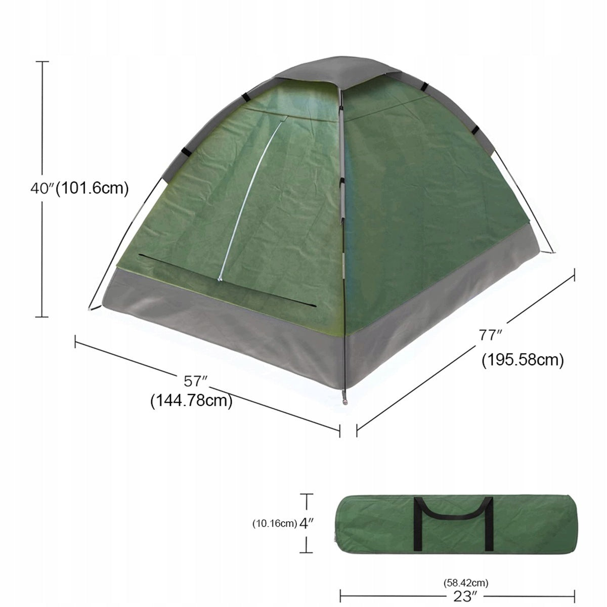 TENT FOR 2 PEOPLE WITH MOSQUITO NET AND QUICK ASSEMBLY BEDEE FOR TRAVEL Packaging status original