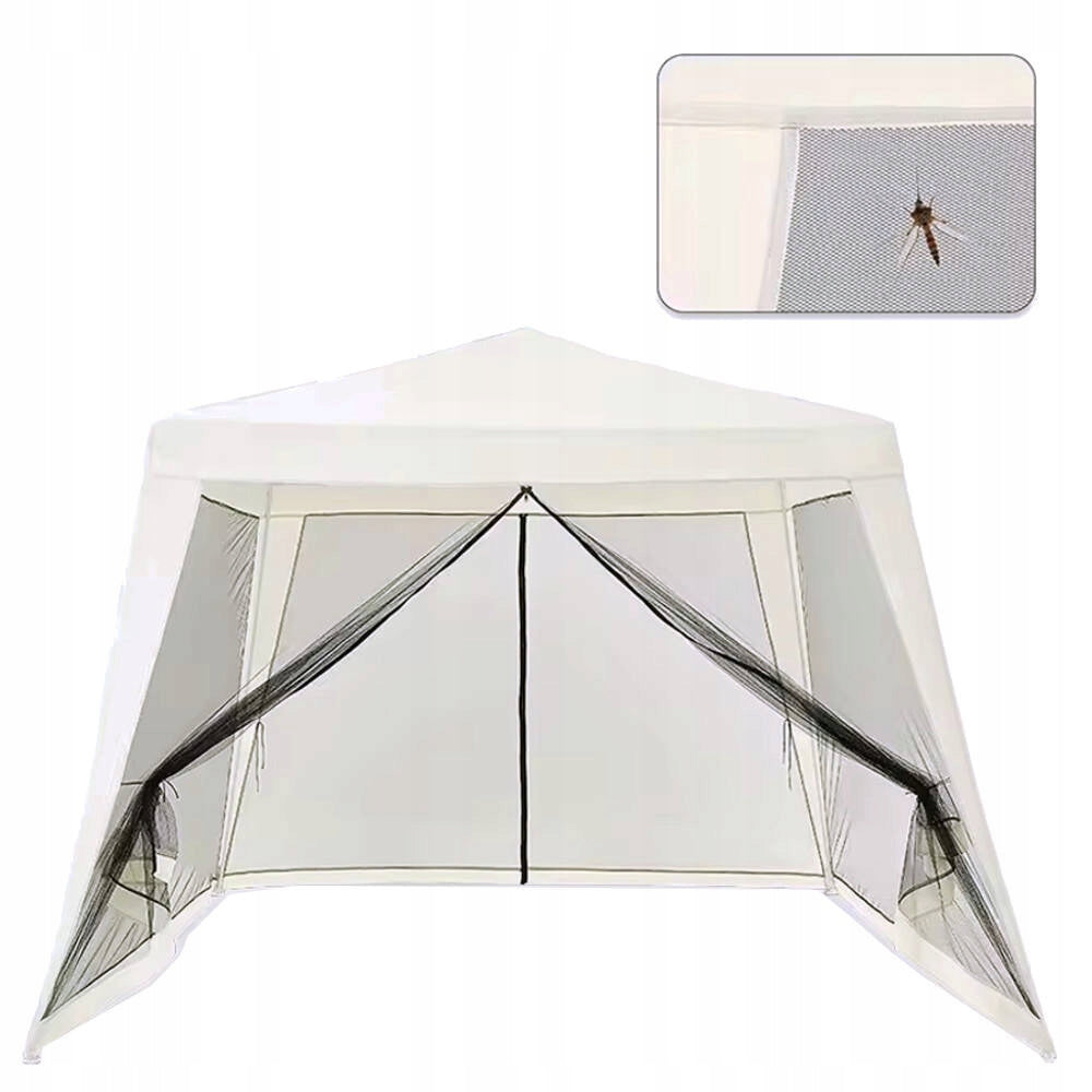 TENT GARDEN PAVILION 3x3m GAZEBO 4 WALLS MOSQUITO NET FOR CASTLE Length 3 m