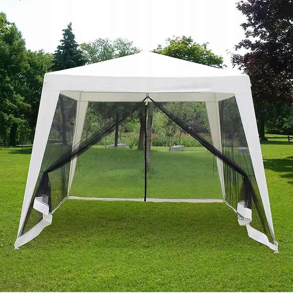 TENT GARDEN PAVILION 3x3m GAZEBO 4 WALLS MOSQUITO NET FOR CASTLE Packaging status original