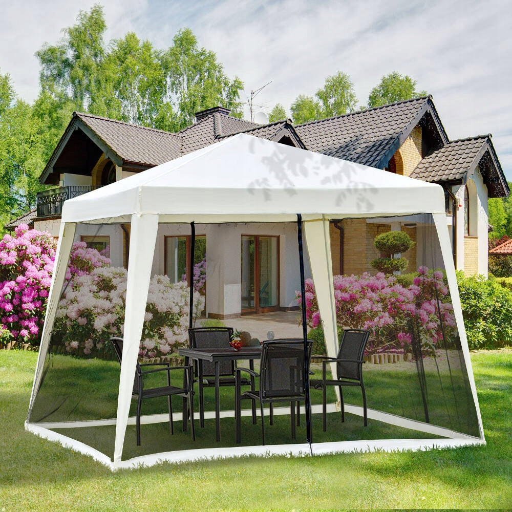 TENT GARDEN PAVILION 3x3m GAZEBO 4 WALLS MOSQUITO NET FOR CASTLE Width 3 m