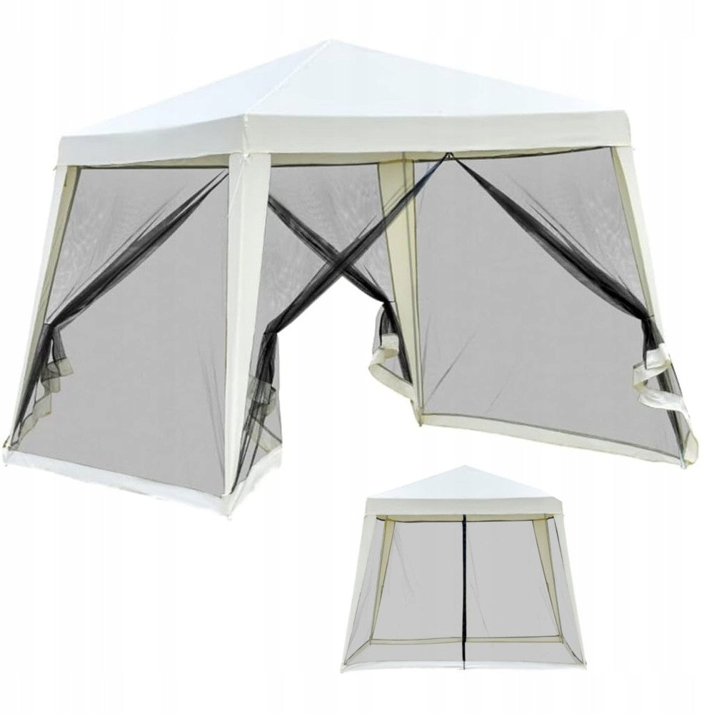 TENT GARDEN PAVILION 3x3m GAZEBO 4 WALLS MOSQUITO NET FOR CASTLE